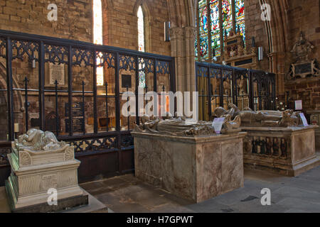 The Boothby Chapel, St. Oswald`s Church, Ashbourne, Derbyshire, England, UK Stock Photo